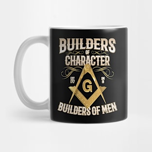 Builders of Character Masonic Freemason Mug